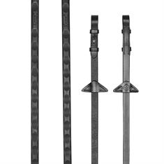 Rênes Magna Grip Rubber LeMieux Noir-argenté
