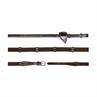 Rênes Tissu avec Arretoirs Usc Dy'on Marron