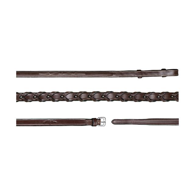 Rênes Tressées 1/2 Usc Dy'on Marron