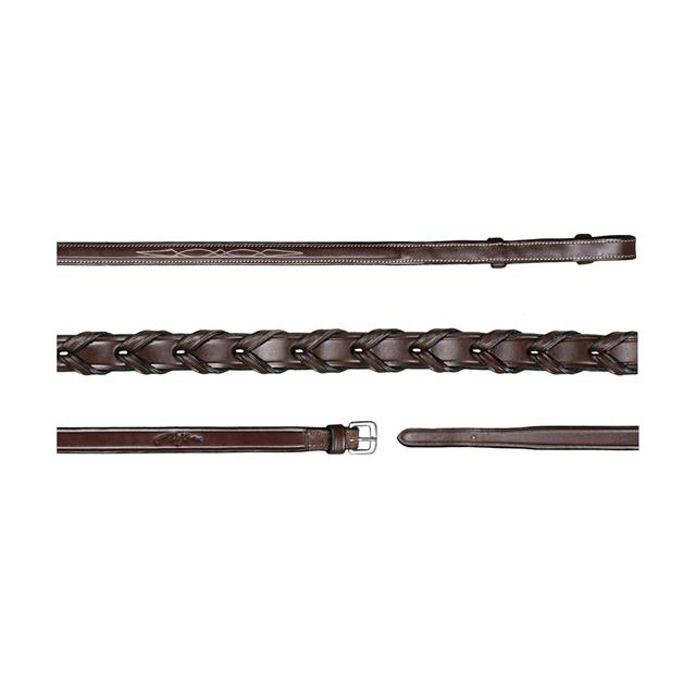 Rênes Tressées 5/8 Usc Dy'on Marron