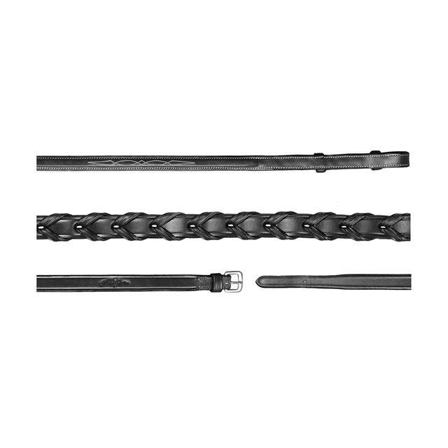 Rênes Tressées 5/8 Usc Dy'on Noir