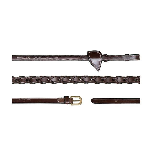 Rênes tressées D Collection by Dy'on Marron