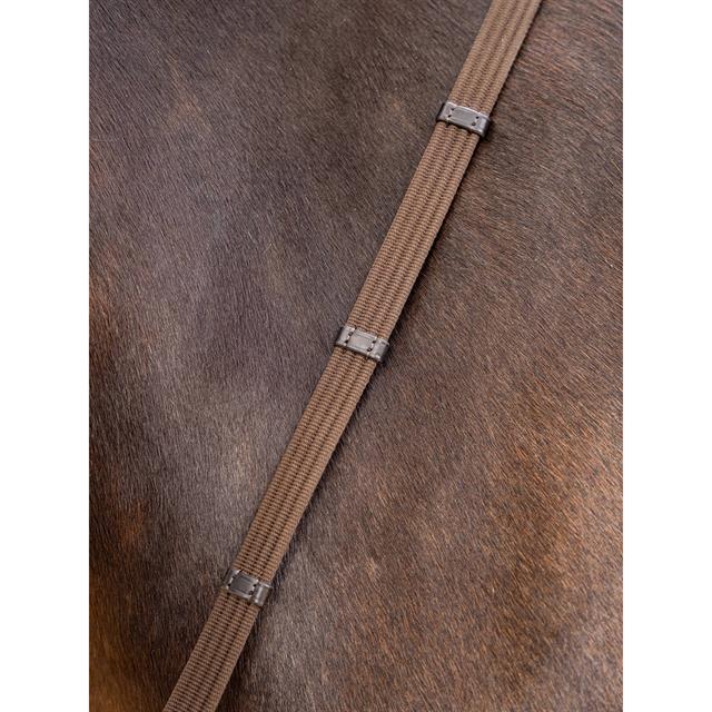 Rênes Webbed Continental LeMieux Marron-argenté