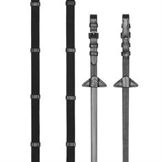 Rênes Webbed Continental LeMieux Noir-argenté