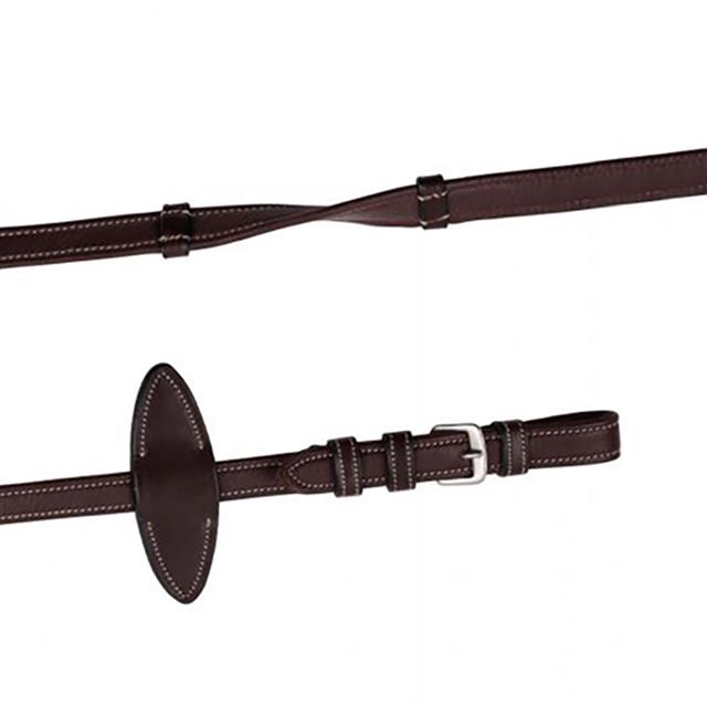 Rênes à arrêtoirs Soft Contrast tannées biologiquement Montar Marron