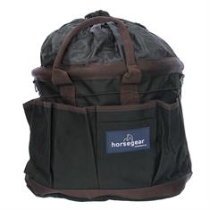 Sac de pansage avec badge HORSEGEAR Noir-marron