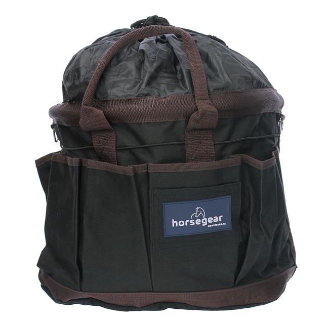 Sac de pansage avec badge HORSEGEAR Noir-marron