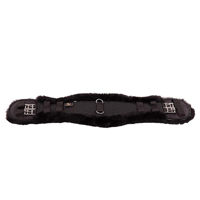 Sangle De Dressage Anatomique En Peau De BR Noir-noir