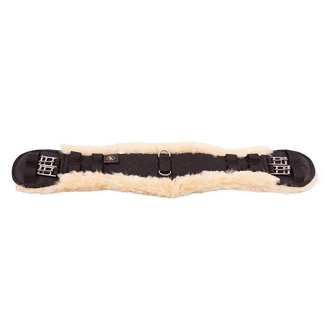 Sangle De Dressage Anatomique En Peau De BR Noir