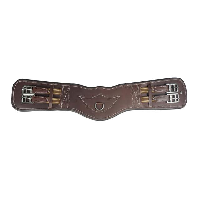 Sangle de dressage cuir Horka Marron-argenté