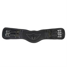 Sangle de dressage cuir Horka Noir-argenté