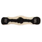 Sangle Dressage Fourrure mouton Cheviot BR Noir-beige