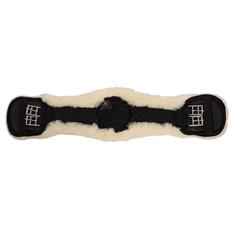 Sangle Dressage Fourrure mouton Cheviot BR Noir-beige