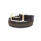 Sangle en cuir Crystal Insert LeMieux Marron