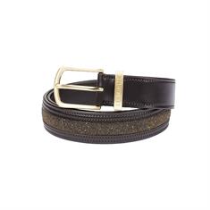 Sangle en cuir Crystal Insert LeMieux Marron