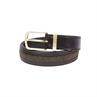Sangle en cuir Crystal Insert LeMieux Marron
