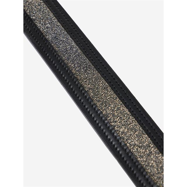 Sangle en cuir Crystal Insert LeMieux Noir