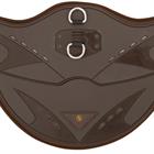 Sangle Poly Anatomic bavette courte BR Marron