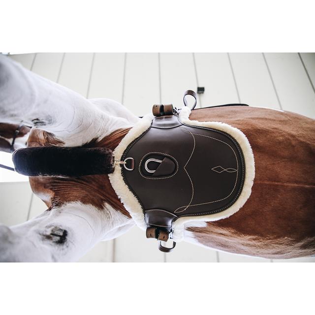 Sangle à bavette Courte Sheepskin Kentucky Marron