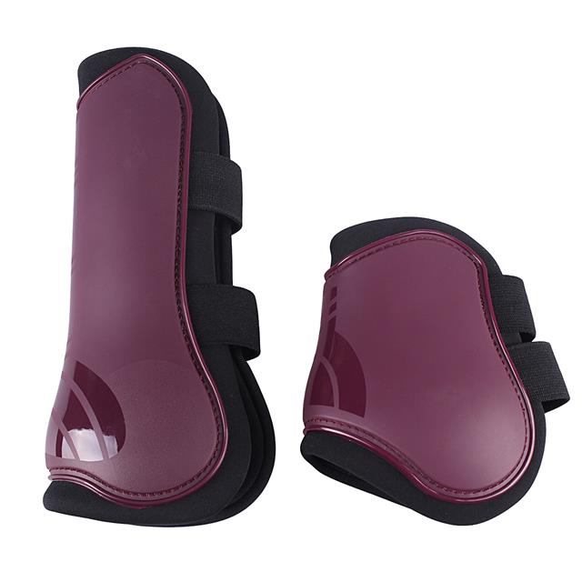 Set Protège-tendons QHP Rouge foncé