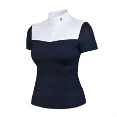 SHOWSHIRT EQUESTRIAN STOCKHOLM REFINED COMPETITION Bleu foncé-blanc