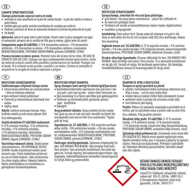 Spray Shampoing Whitestar Effol 