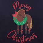 Sweat à capuche EJCmerry Christmas Enfantss Epplejeck Bleu foncé
