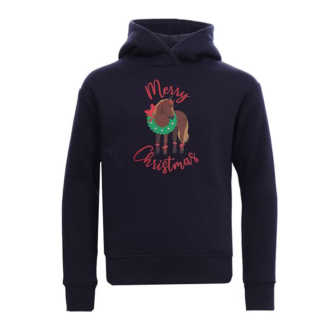 Sweat à capuche EJCmerry Christmas Enfantss Epplejeck Bleu foncé