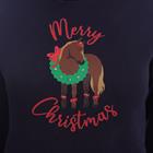 Sweat à capuche EJCmerry Christmas Epplejeck Bleu foncé