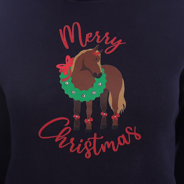 Sweat à capuche EJCmerry Christmas Epplejeck Bleu foncé