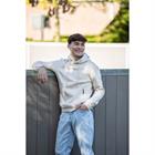 Sweat à capuche LVusean La Valencio Hommes Beige