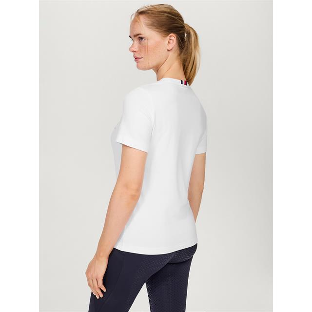 T-shirt Belmont Rhinestone Tommy Hilfiger Equestrian Blanc