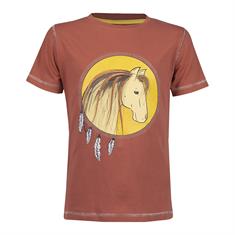 T-shirt Caliber Enfants Red Horse Marron