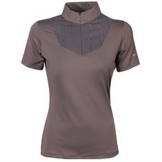 T-shirt d'entraînement Denici Cavalli Shadow Manches courtes Harry's Horse Marron-gris