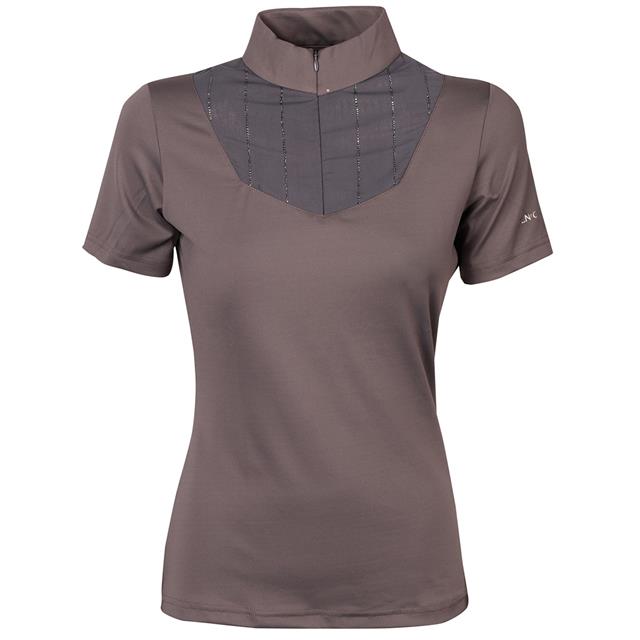 T-shirt d'entraînement Denici Cavalli Shadow Manches courtes Harry's Horse Marron-gris