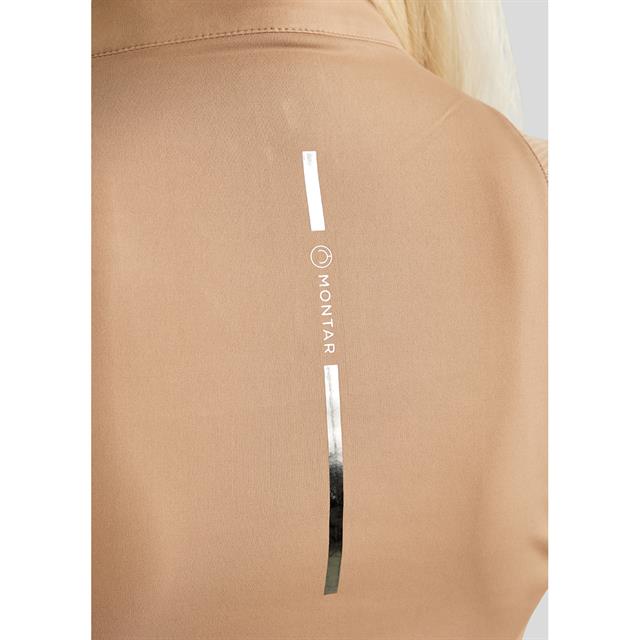T-shirt d'entraînement MOStar Logo Foil Stripe Montar Marron clair