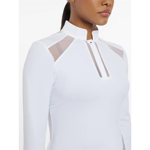 T-shirt de concours Camille manches longues LeMieux Blanc