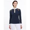 T-shirt de concours Camille manches longues LeMieux Bleu foncé