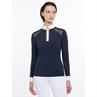 T-shirt de concours Camille manches longues LeMieux Bleu foncé