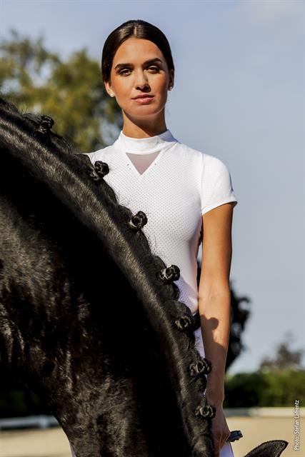 T-shirt de concours SPLea Schockemöhle Blanc