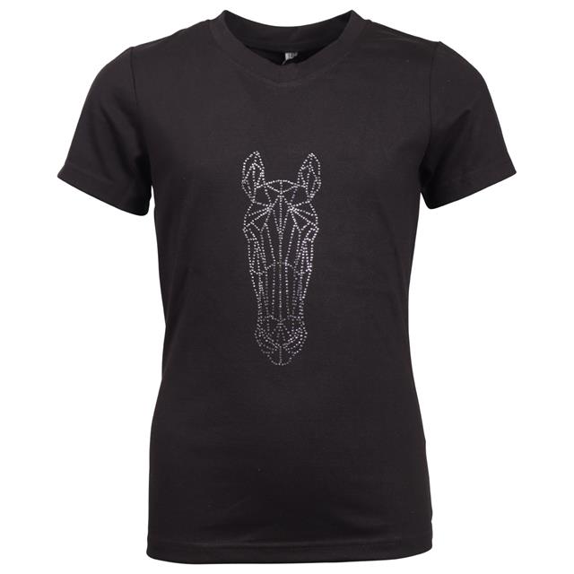 T-shirt EJGlitter Horse Enfantss Epplejeck Noir-argenté