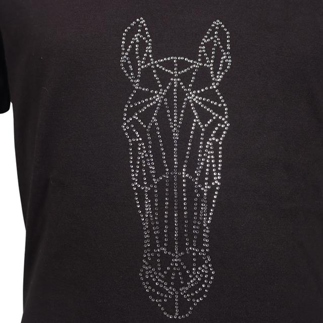 T-shirt EJGlitter Horse Enfantss Epplejeck Noir-argenté