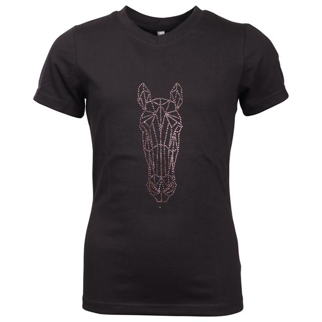 T-shirt EJGlitter Horse Enfantss Epplejeck Noir-doré