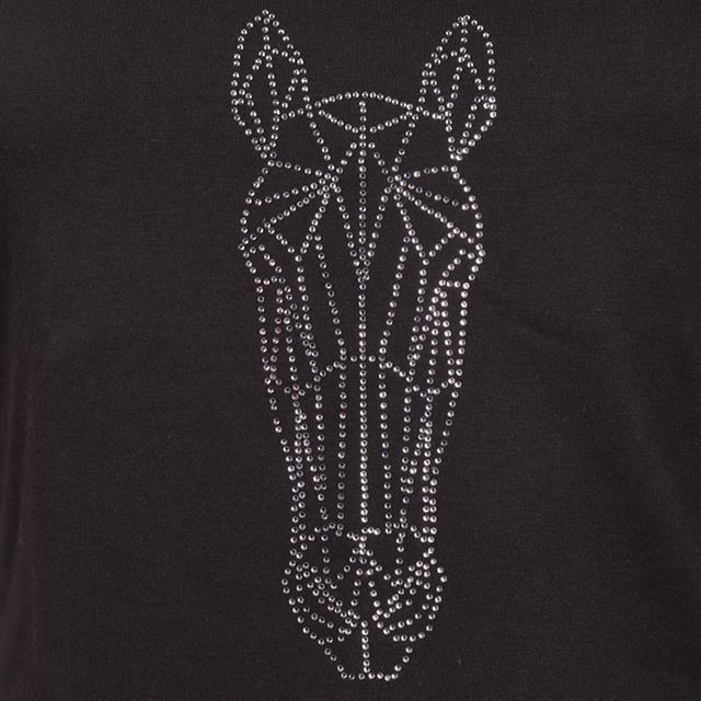 T-shirt EJGlitter Horse Epplejeck Noir-argenté