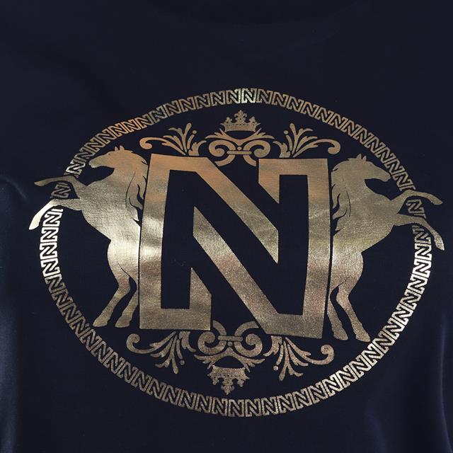 T-Shirt Foil Logo N-Brands X Epplejeck Horse Noir
