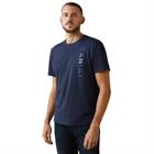 T-shirt Logo Hommes Ariat Bleu foncé