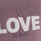 T-shirt Love To Ride Enfants Epplejeck Mauve clair