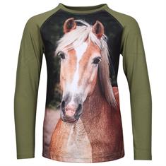 T-shirt manches longues Pixel Enfants Red Horse
