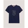 T-shirt Manhattan Rhinestone Tommy Hilfiger Bleu foncé