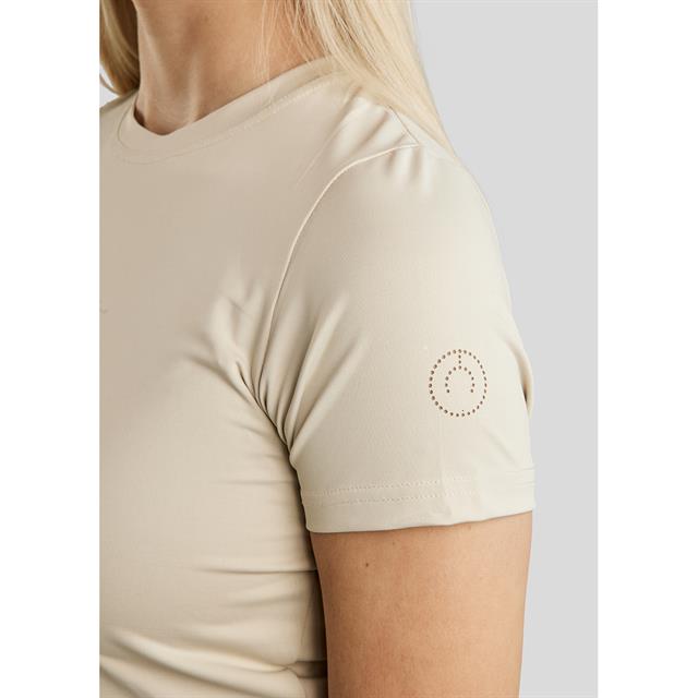 T-shirt MOWendy Lasercut Montar Marron clair